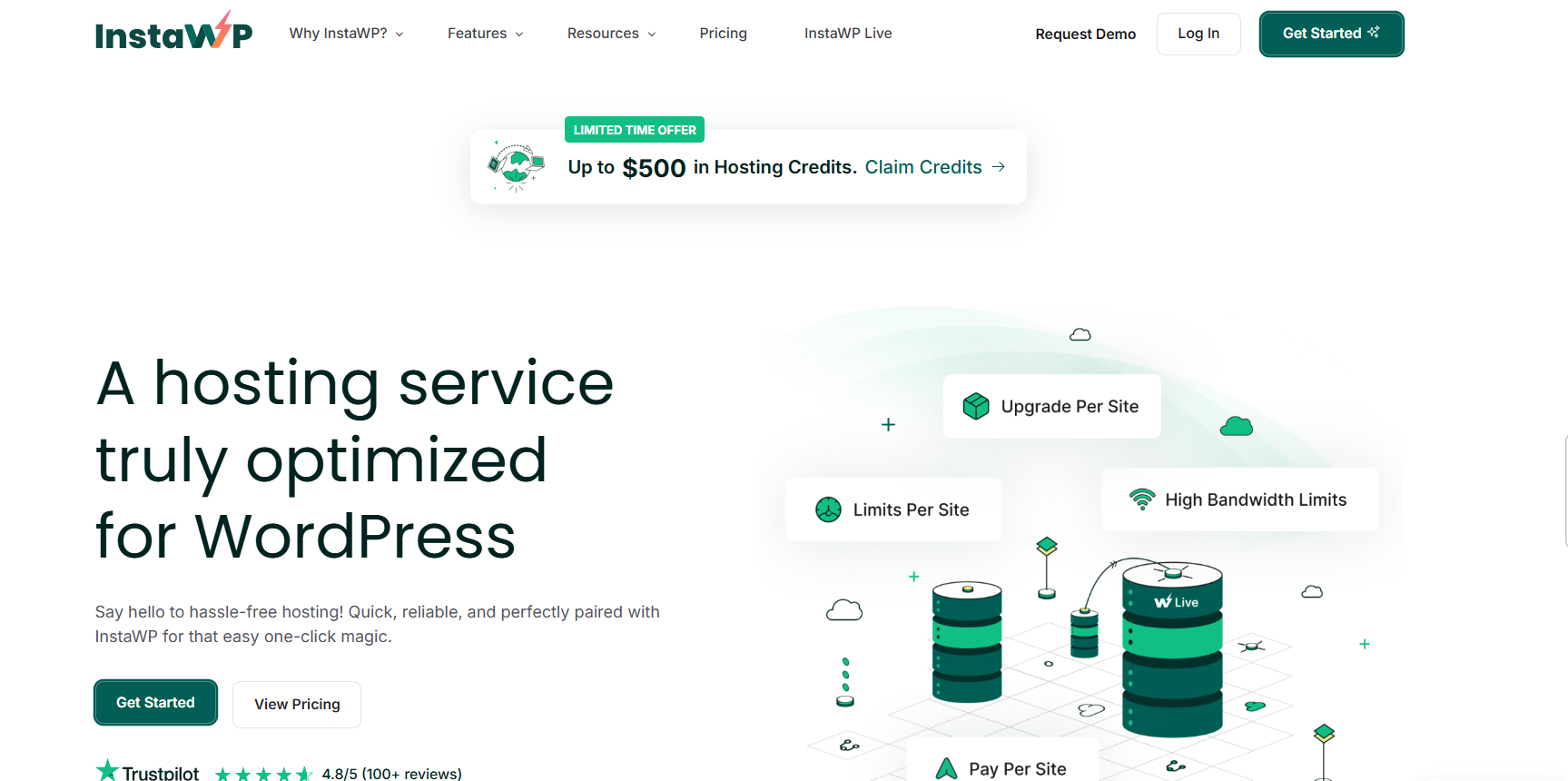 InstaWP hosting- best managed hosting provider as best Cloudways alternatives