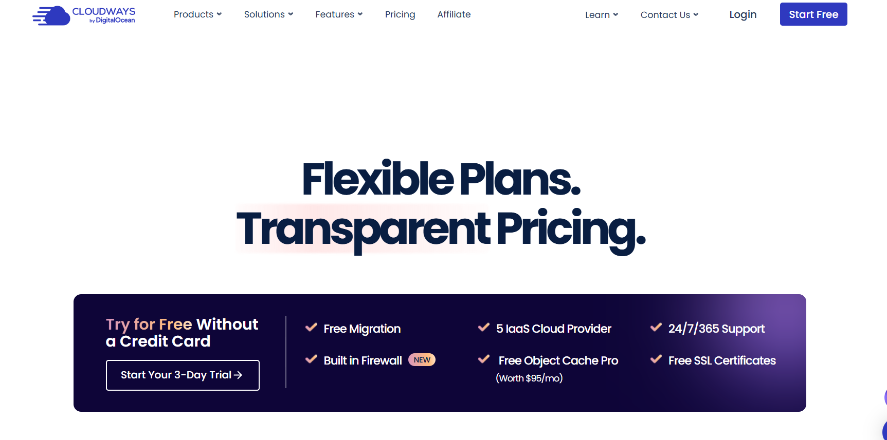 The Cloudways website