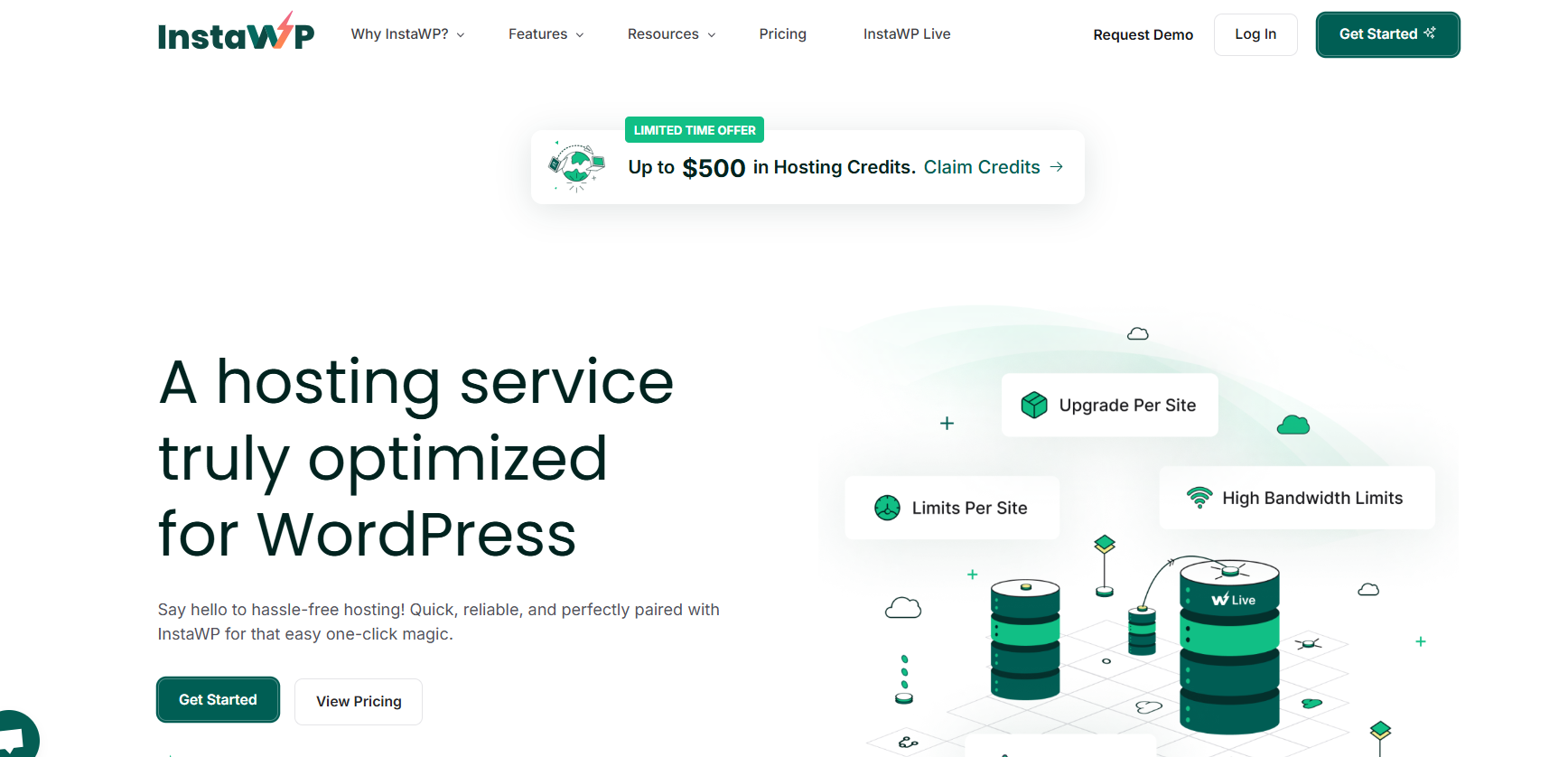 InstaWP hosting- best GoDaddy alternative for agencies 