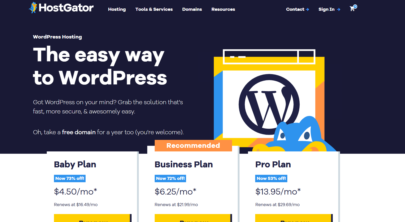 HostGator- managed hosting provider for small agencies 
