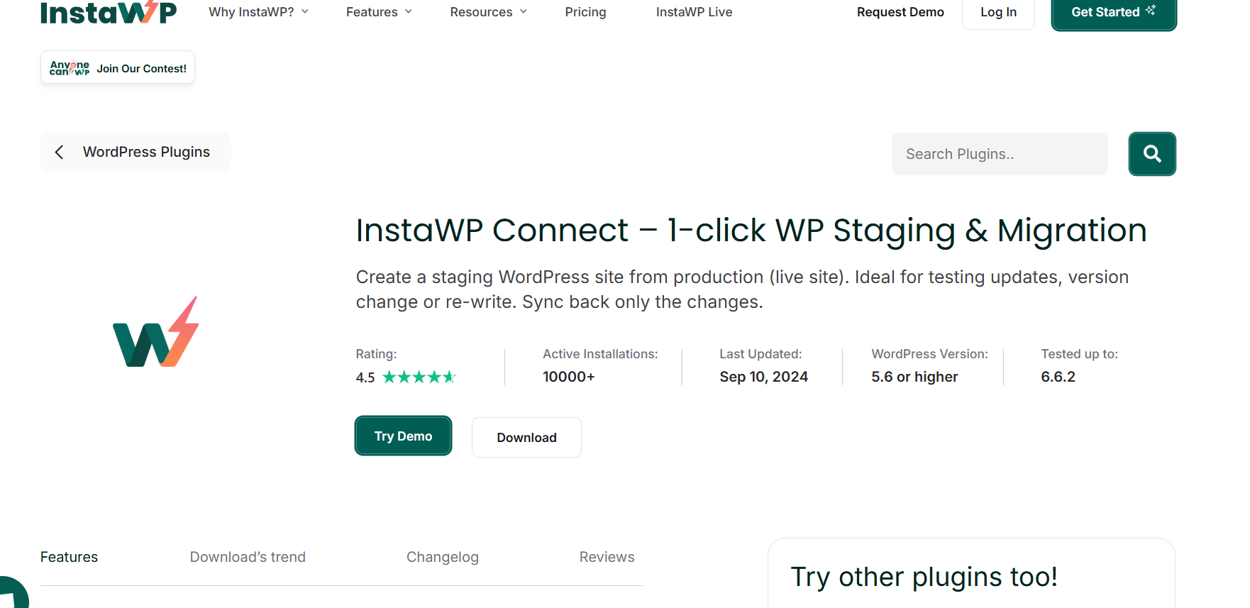 InstaWP Connect: The Best WordPress Migration Plugin
