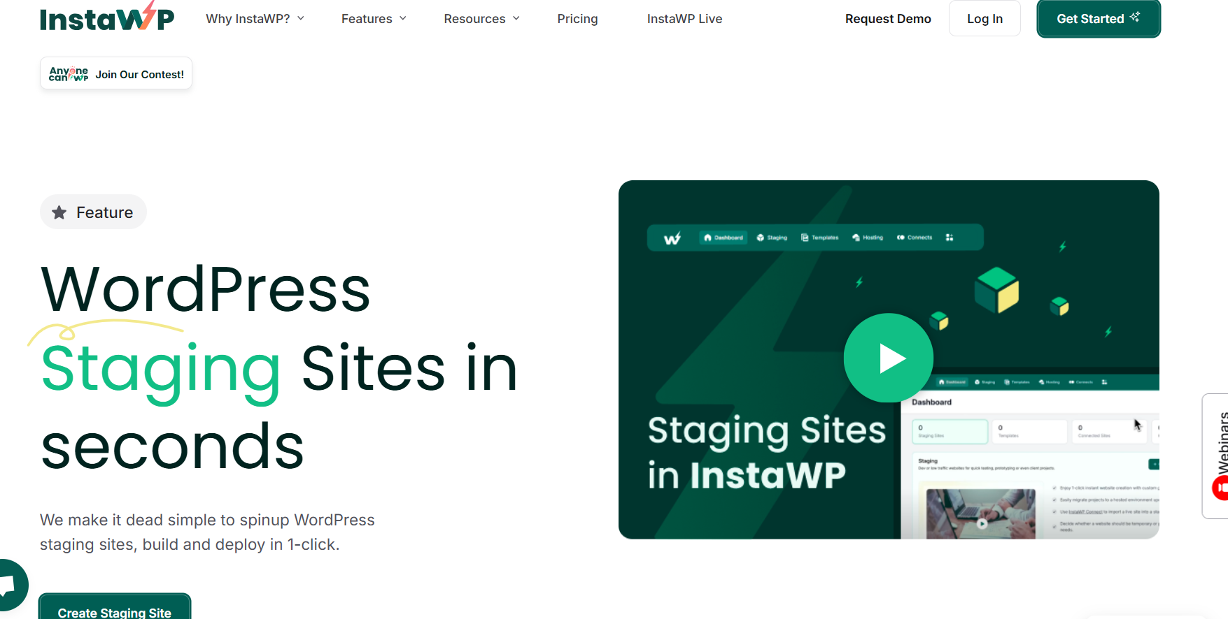InstaWP for Staging Environments