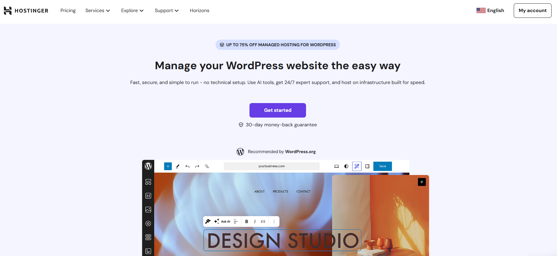 Hostinger for WordPress 