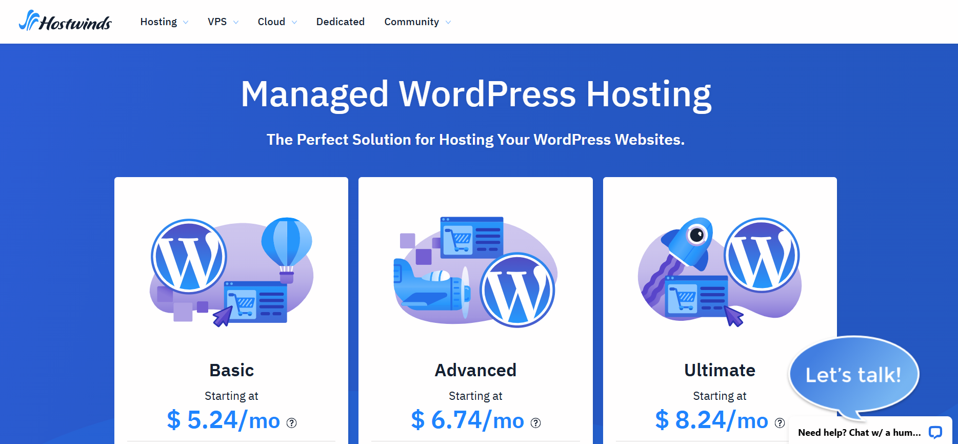 Hostwinds Managed WordPress Hosting Overview