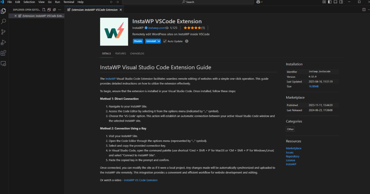 Method 1: Use InstaWP’s Code Editor to Add Custom Code in WordPress: VS Code Web-based Editor If you choose VS Code, you can also install the InstaWP VS Code Extension for seamless integration