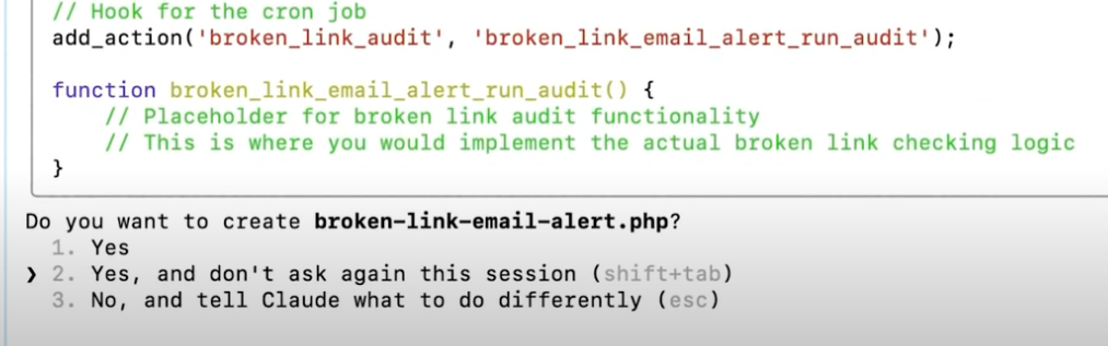 Step 4: Reviewing and Refining the AI-Generated Code, step from the guide How to Build a WordPress Plugin Using AI