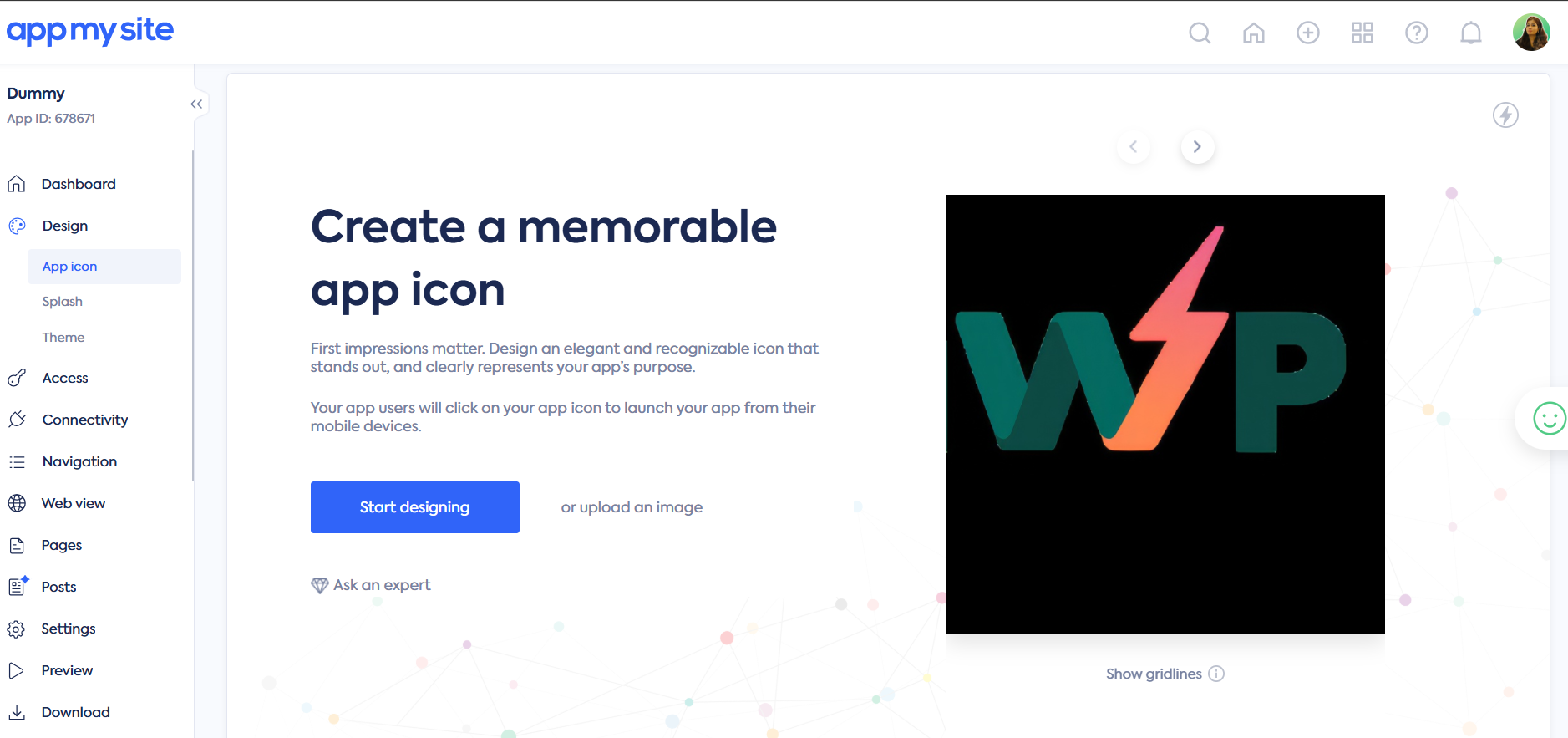 Do branding of your website to mobile app.