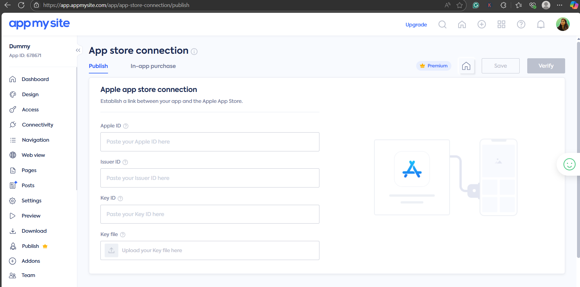 Upload the provision profiles & certificates