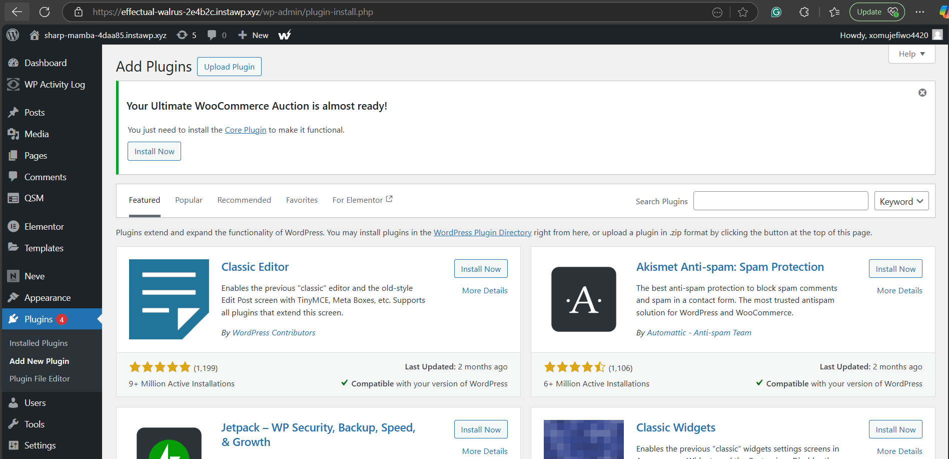 Head to the WordPress Plugin Repository or the plugin developer’s website to reinstall the missing WordPress plugin.