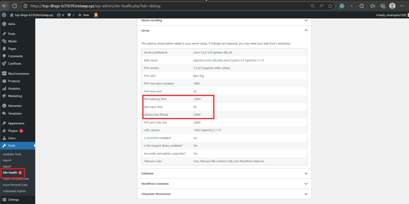 ✅ Method 1: Check via Site Health Tool (No Code)