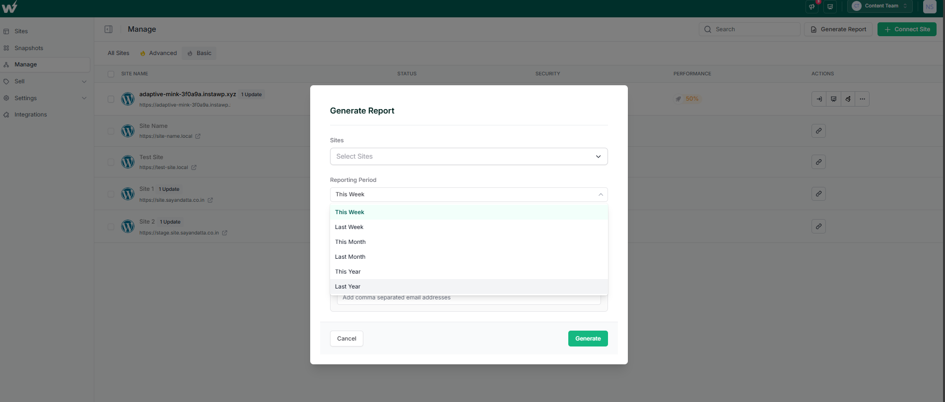 A Site Built with InstaWP or Connected via InstaWP Connect