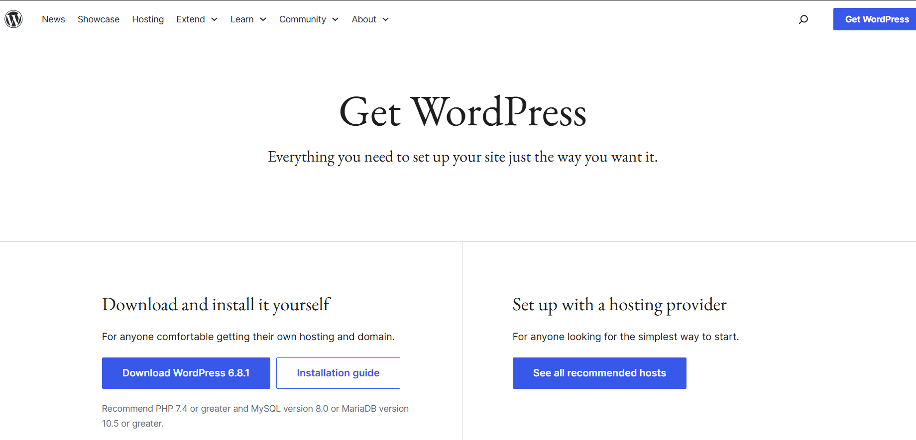 Download WordPress 