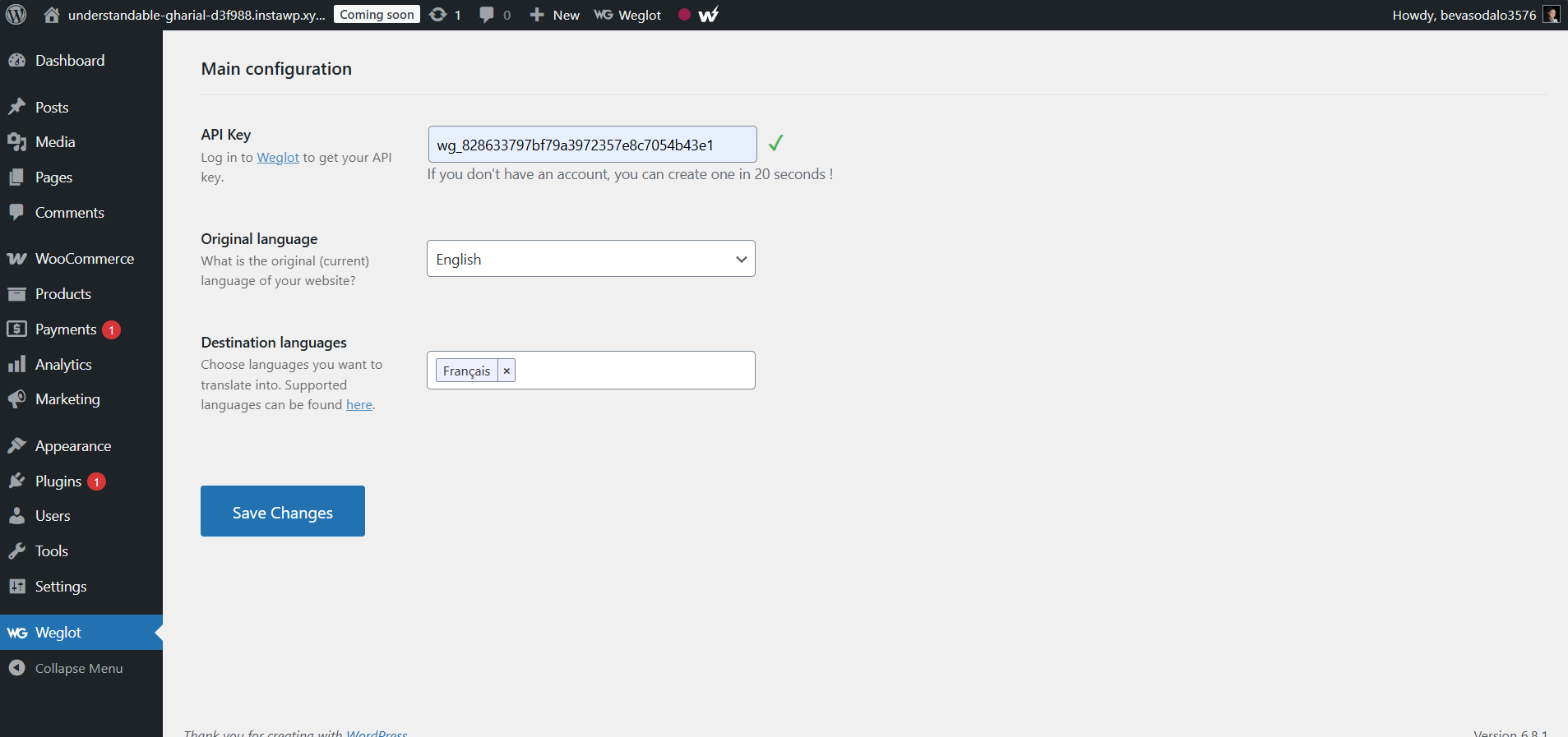 Method 1: Use a WooCommerce Multilingual Plugin (Recommended): screenshot from the guide How to Localize Your WooCommerce Store (screen 3 of 3)