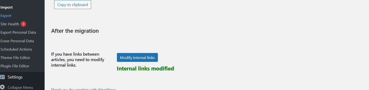 Step 6: Start the Drupal to WordPress Migration