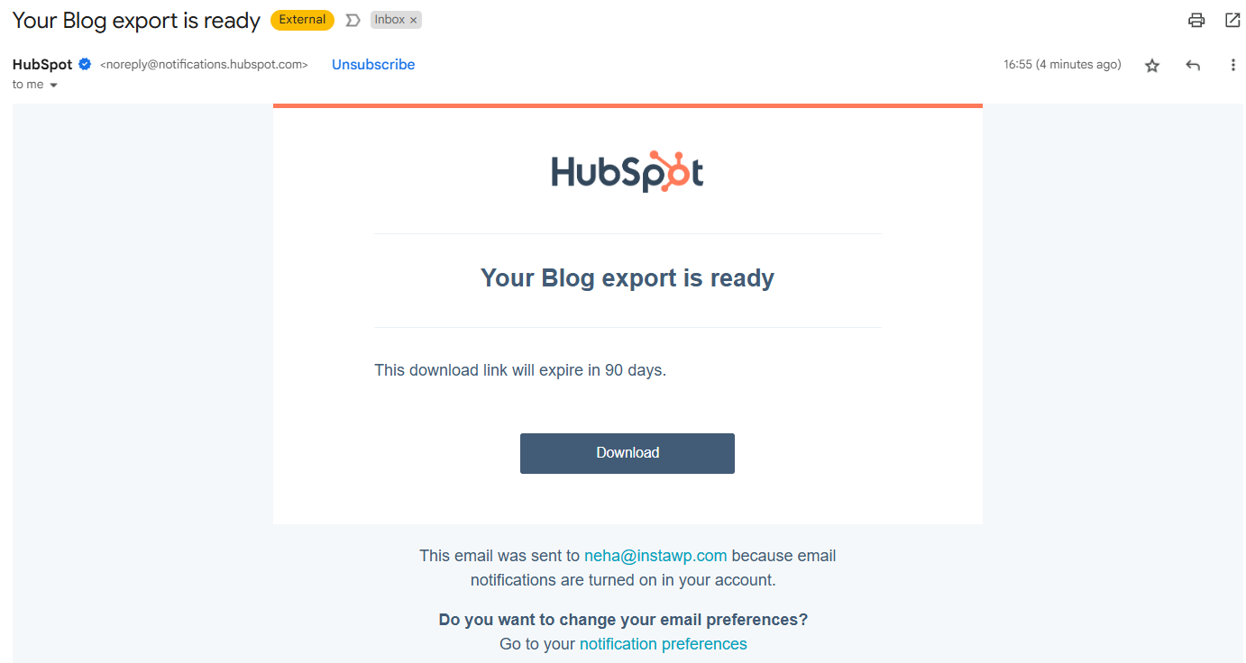 Blog Export is ready to migrate HubSpot from WordPress 
