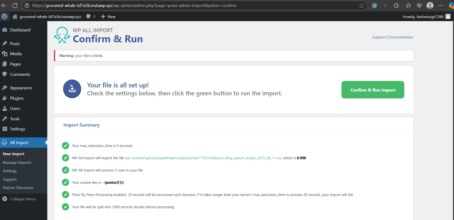 Step 3: Import Blog Posts and Pages into WordPress, ✅ Option 1: Use an Import Export Plugin (Easiest for Blogs)