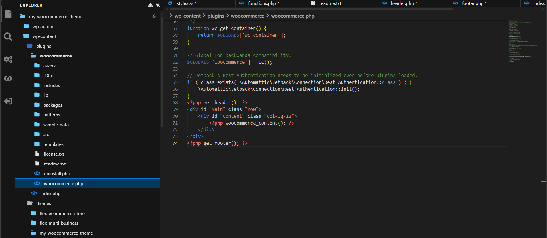 Step 3: Add Basic Theme Structure: screenshot from the guide How to Start With Custom WooCommerce Theme Development in 2026 (screen 6 of 6)
