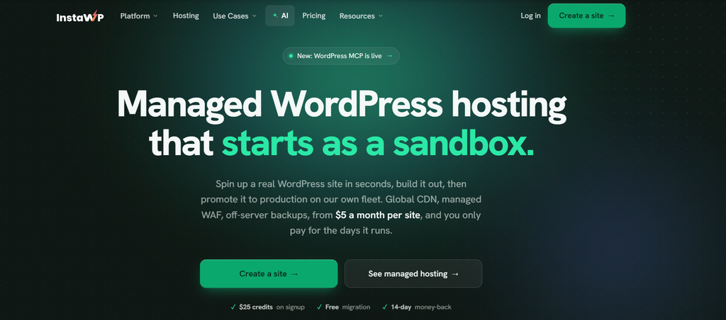 1. InstaWP: the best XAMPP alternative for WordPress