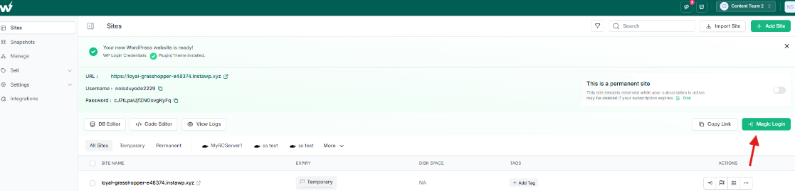 How the Integration Works Inside InstaWP: No need to do manual installation