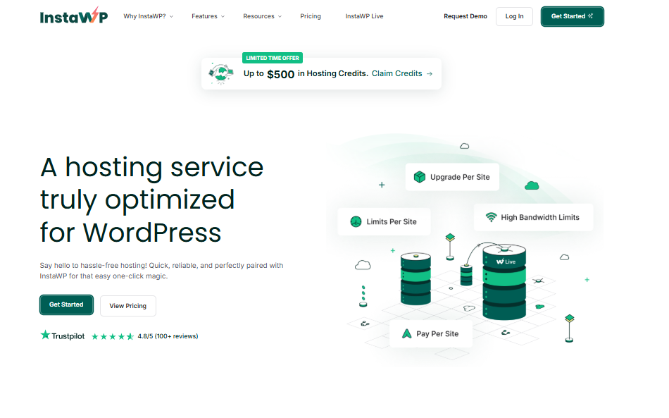 InstaWP hosting is the best managed WooCommerce hosting platform for agencies