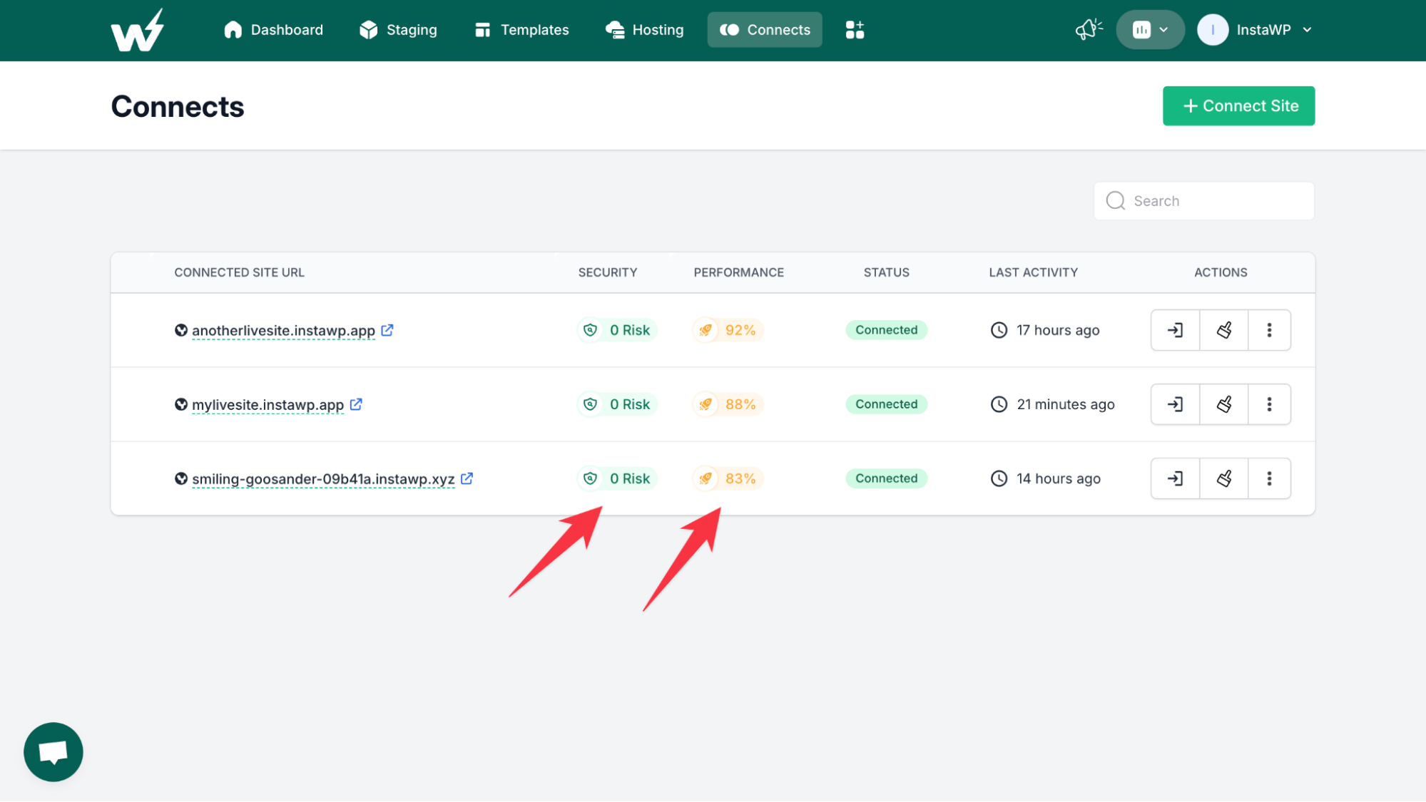 How to Run a Performance or Security Scan (screenshot 3)
