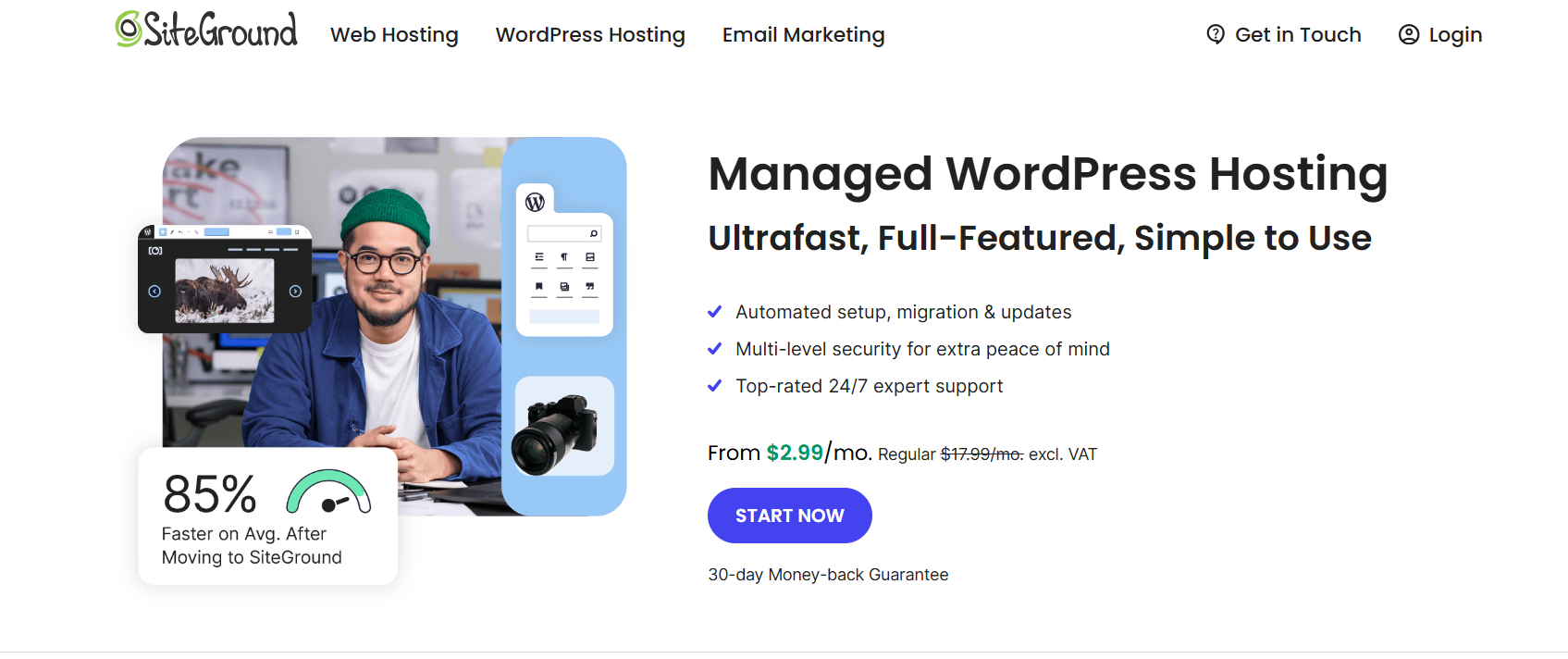 SiteGround as a reliable DreamHost Alternative