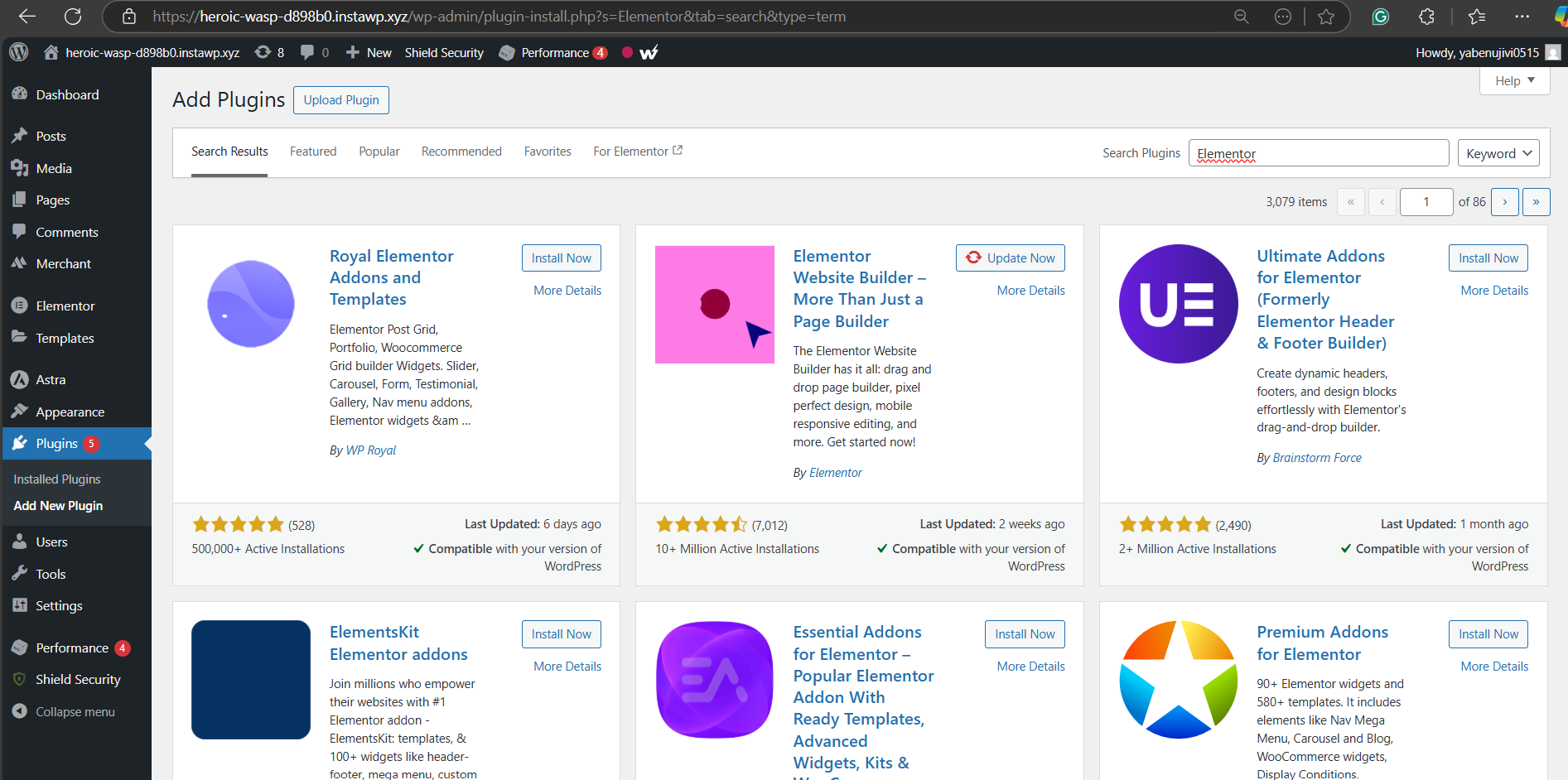 Step 4: Install a Page Builder Plugin