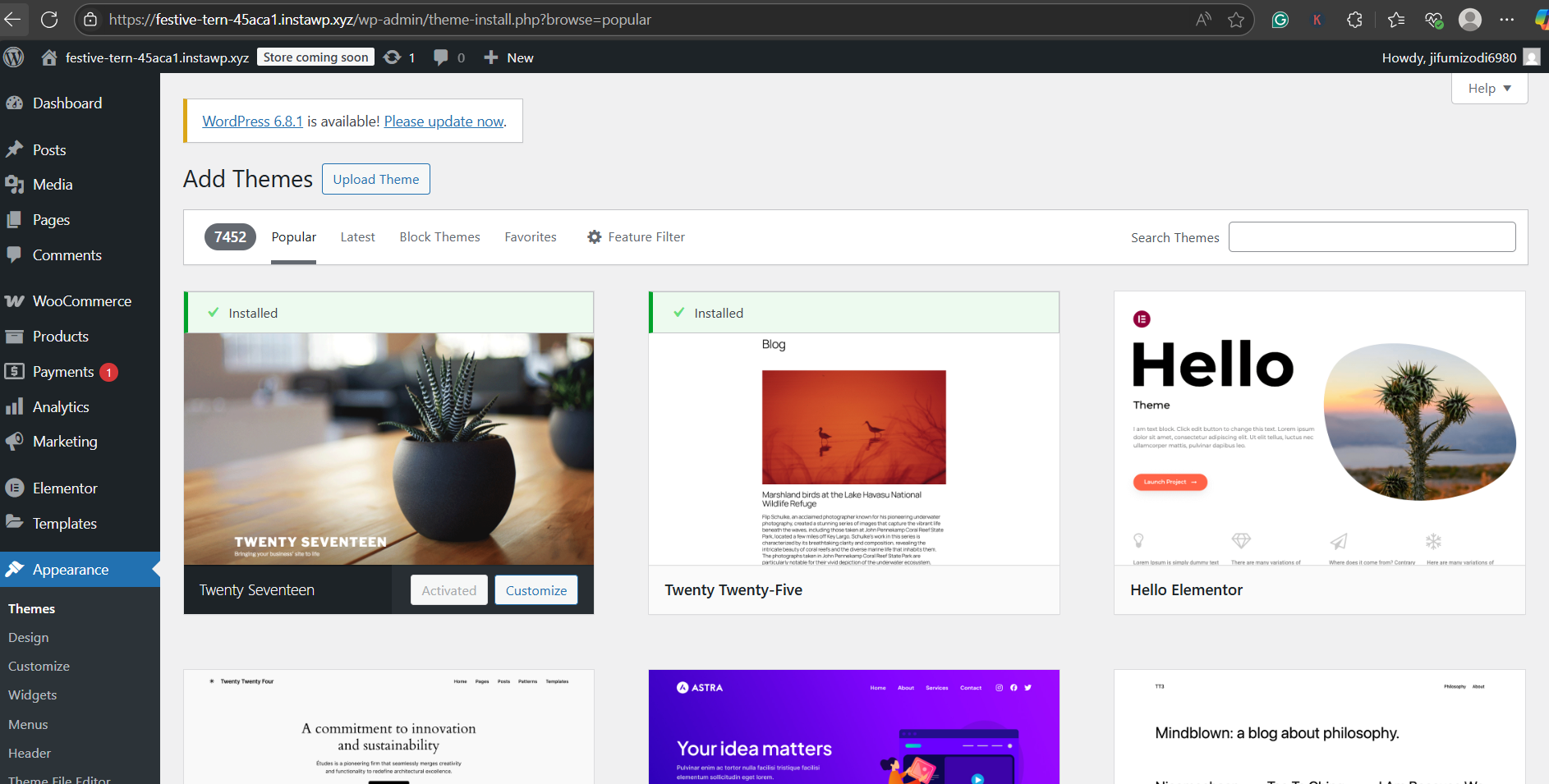 How to Change the WordPress Default Theme to Another Theme, screenshot from the guide What Is the Default WordPress Theme