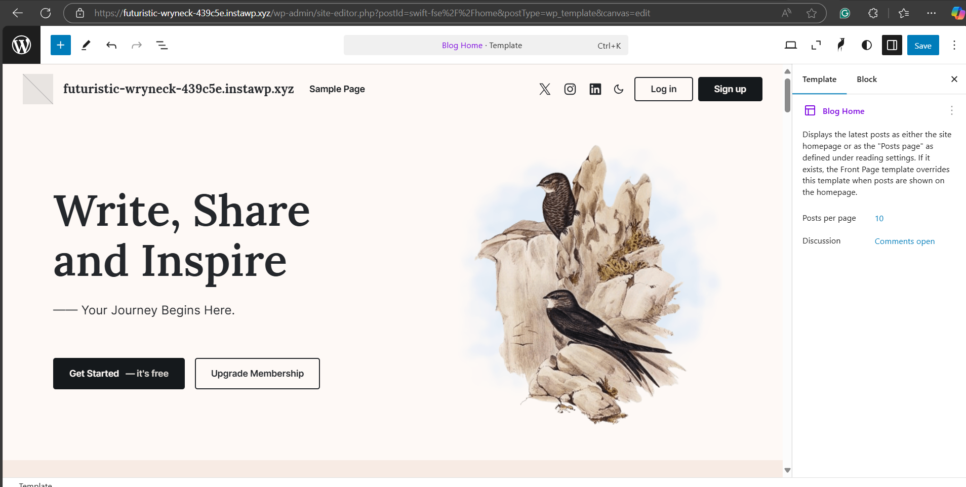 How to Set Up the WordPress Loop in Block Themes, screenshot from the guide What is WordPress Loop (step 2 of 4)