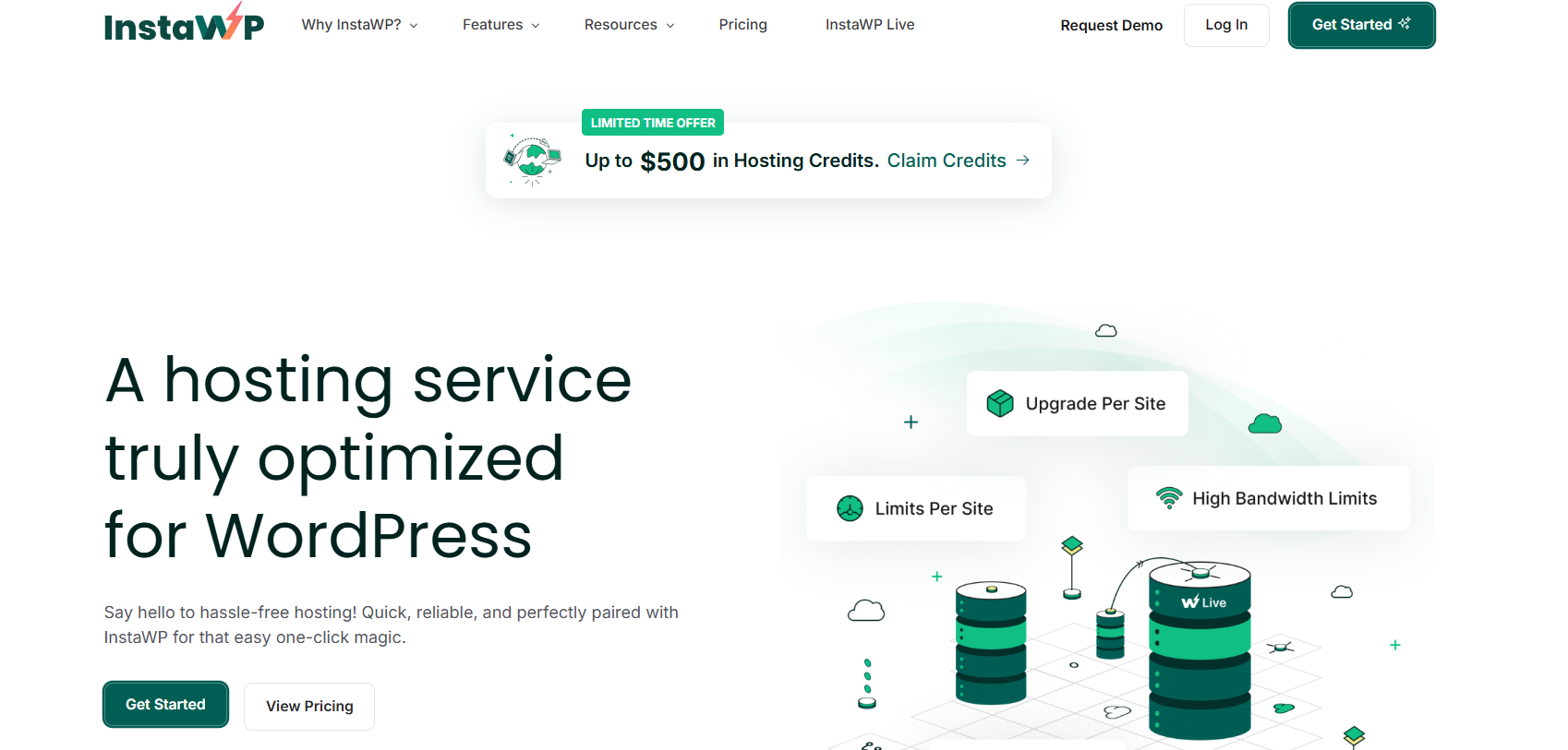 InstaWP hosting- best InMotion hosting alternative for small agencies
