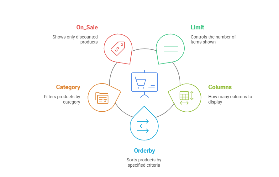 WooCommerce shortcode attributes