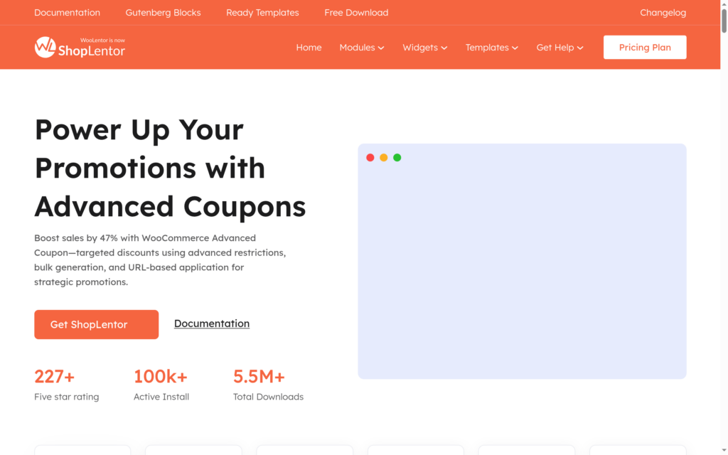 The WooCommerce Advanced Coupons page by ShopLentor (WooLentor)