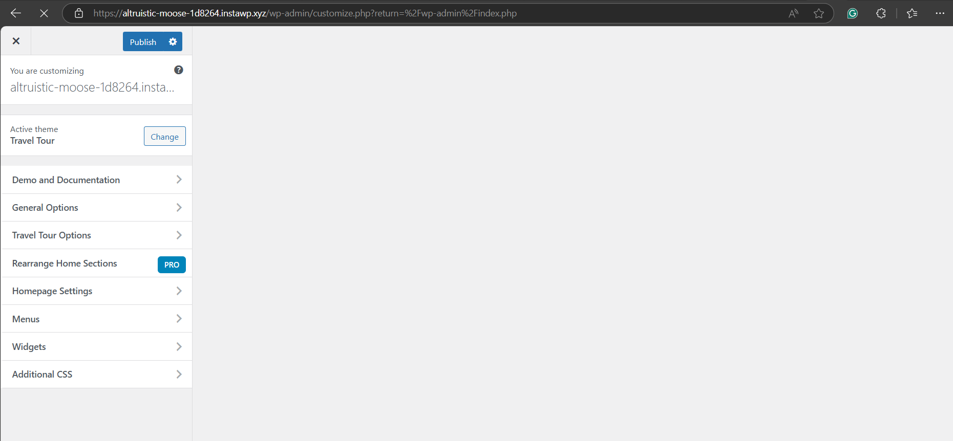 Navigate to Appearance > Customize to add WordPress dark mode using theme customization.