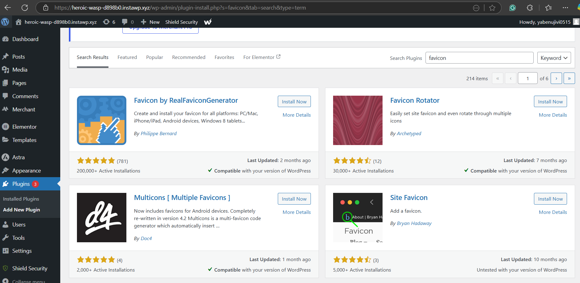 Method 2: Add the Favicon via the WordPress Favicon Generator, step from the guide WordPress Favicon