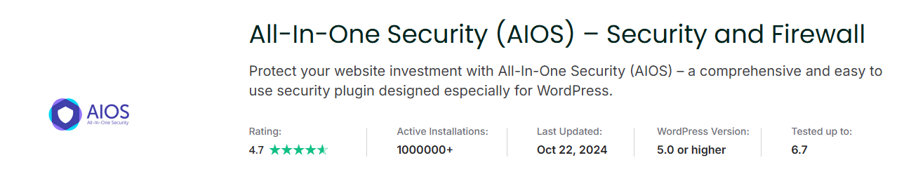 All In One WP Security & Firewall