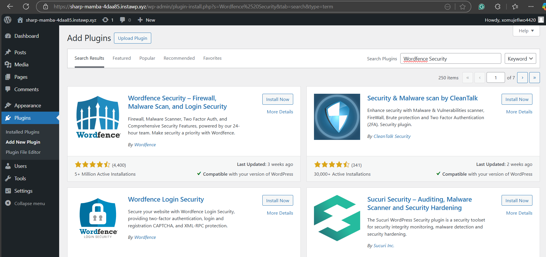 How to Install a WordPress Firewall Plugin (screenshot 8)