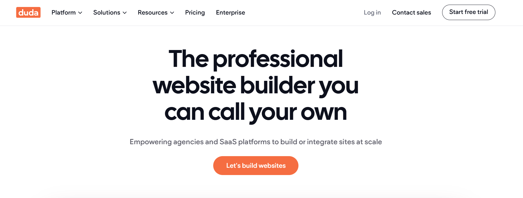 Duda: The All-in-One SaaS Website Builder: screenshot from the guide WordPress vs. Duda: Which Platform Reigns Supreme?