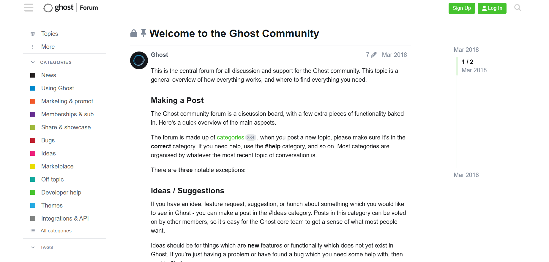 7. Support and Community: screenshot from the guide WordPress vs. Ghost: Is Ghost Better Than WordPress (screen 2 of 2)