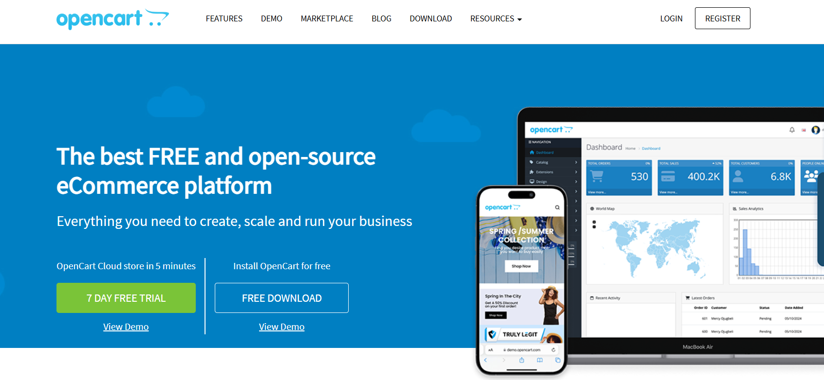 OpenCart : The E-commerce Specialist: screenshot from the guide WordPress vs. OpenCart: Is OpenCart Better Than WordPress