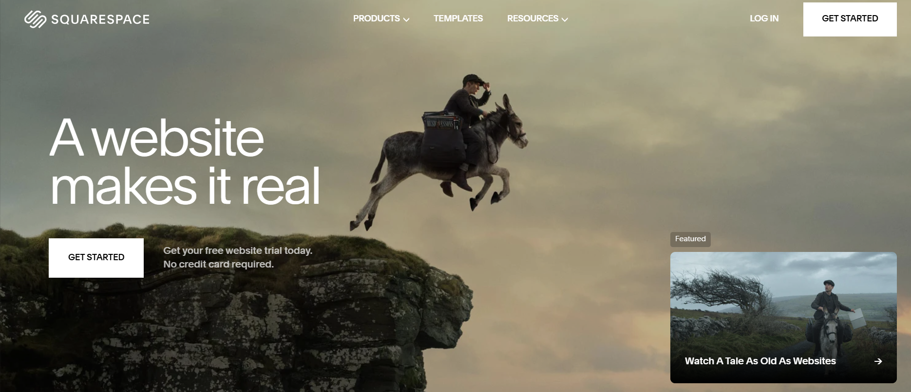 The Squarespace website