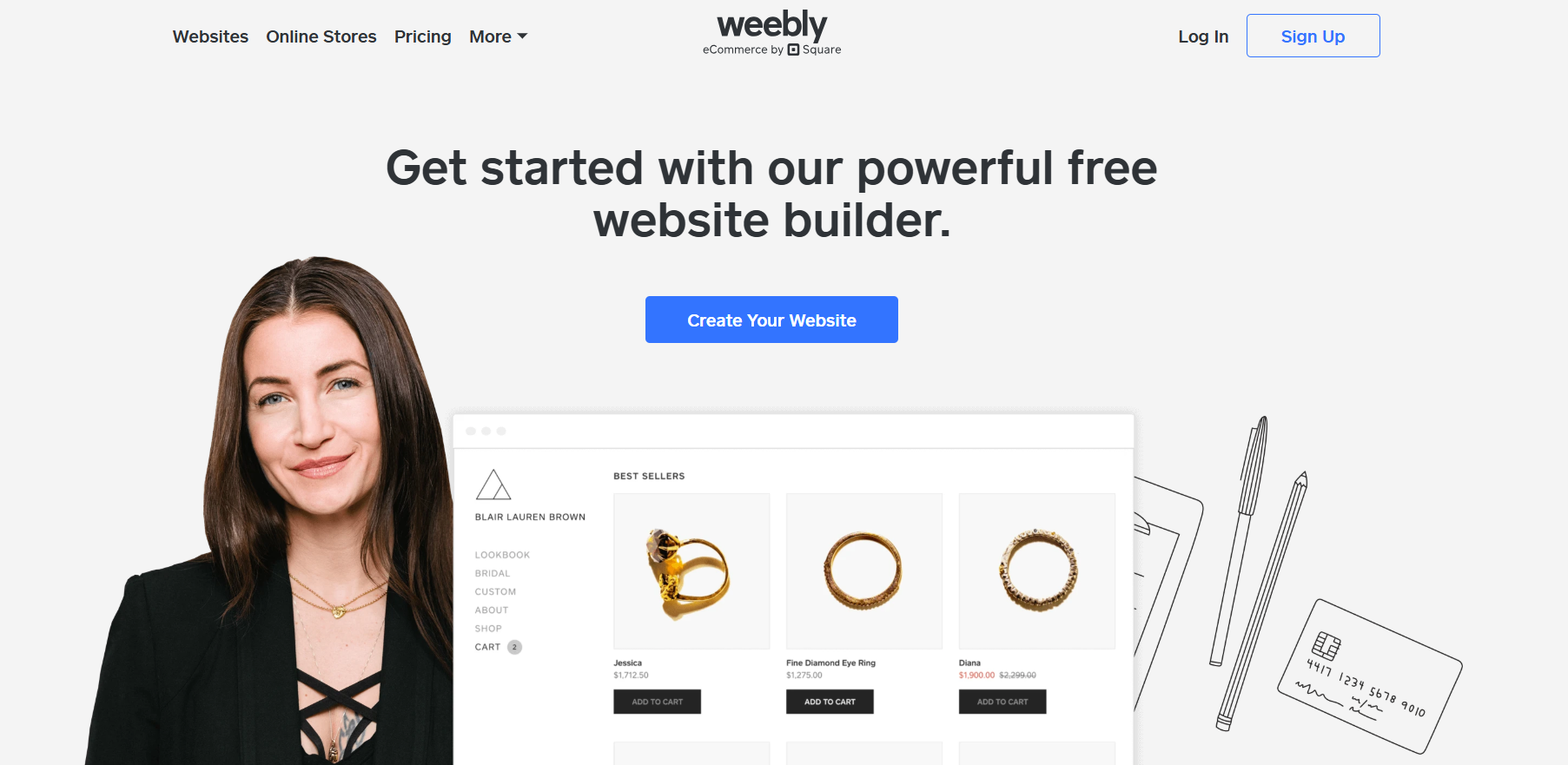 3. Weebly: User-Friendly Website Creation: screenshot from the guide WordPress vs. SaaS-Based Platforms: Which One to Choose