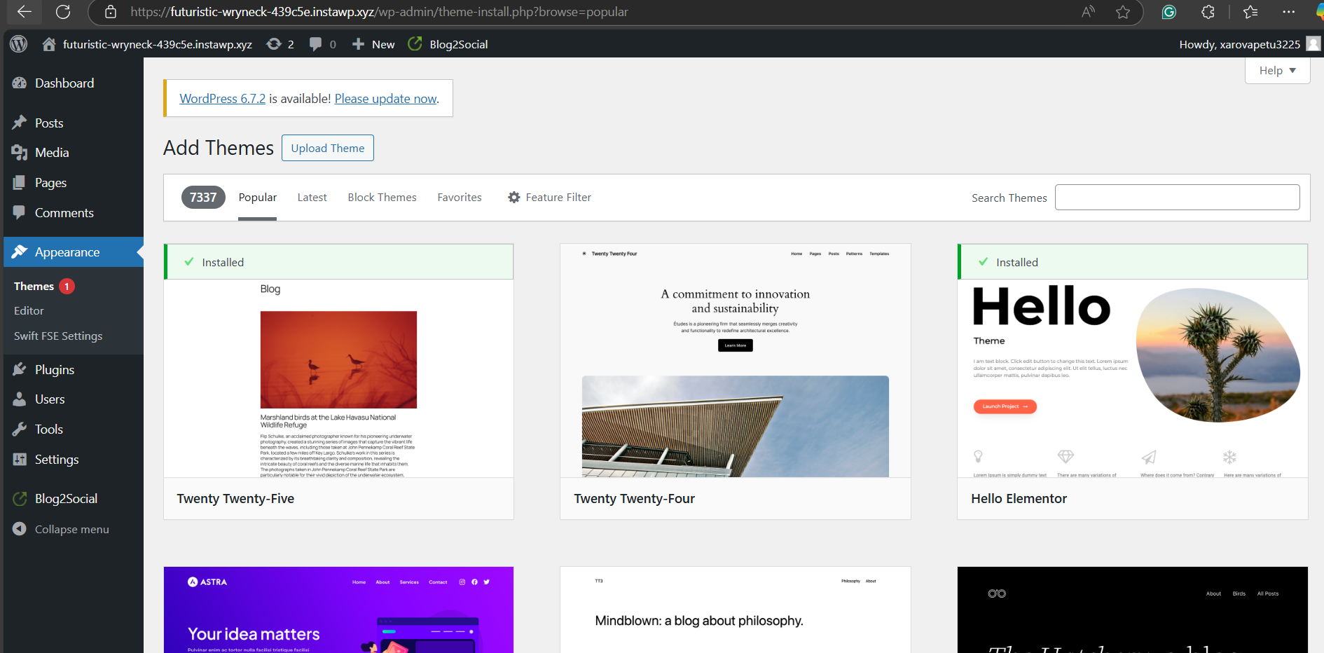 The Design and Themes website
