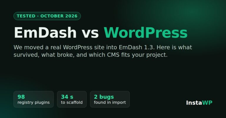 EmDash vs WordPress (EmDash 1.0 Tested, 2026)