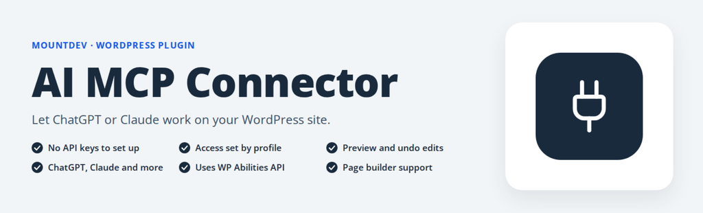 MountDev AI MCP WordPress Plugin 